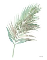 Boho Tropical Leaf III Green Framed Print