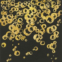 Gold Bubbles II Framed Print