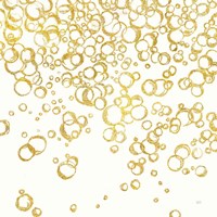 Gold Bubbles I Fine Art Print