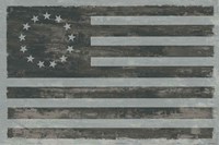 Slate American Flag Fine Art Print