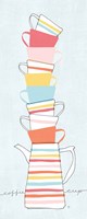 Stack of Cups II Pastel Fine Art Print