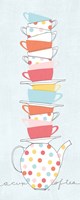 Stack of Cups I Pastel Framed Print