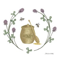 Happy to Bee Home IV Yellow Fine Art Print