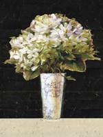 Marche de Fleurs Bouquet Black Fine Art Print