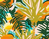 Tropical Coconut Citrus Framed Print