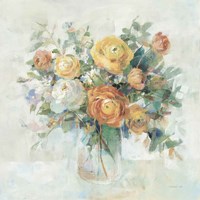 Blooming Splendor I Neutral Fine Art Print