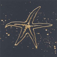 Gold Starfish I Fine Art Print