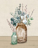 Cotton Bouquet II Cream Fine Art Print