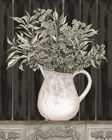 Sage Greenery in a Pitcher Fine Art Print