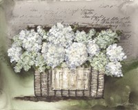 Vintage Floral Basket Fine Art Print