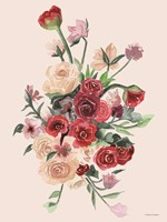 Deep Red Floral Bouquet Fine Art Print