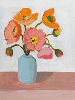 Sorbet Poppies II Fine Art Print