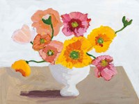 Sorbet Poppies I Fine Art Print