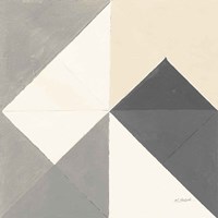 Triangles IV Neutral Crop Fine Art Print