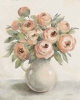 Blush Flowers in a Jug Fine Art Print