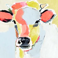 Pastel Cow II Framed Print