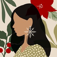 Christmas Earring II Framed Print