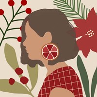 Christmas Earring IV Framed Print