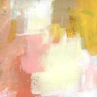 Yellow and Blush I Fine Art Print