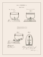 Laundry Patent I Framed Print