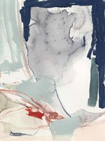 Ash Blue & Crimson II Framed Print