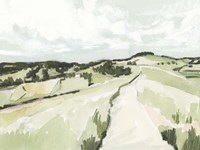 Rolling Pastures Sketch II Framed Print
