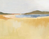 Ochre Seaside I Framed Print