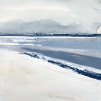 Beach Stripes I Framed Print