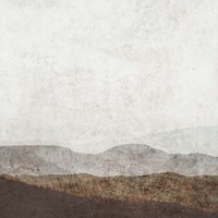 Burnished Mountains I Framed Print