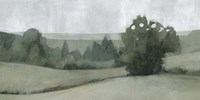Soft Green Landscape II Framed Print