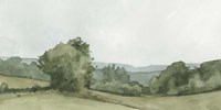 Vintage Landscape Sketch I Fine Art Print