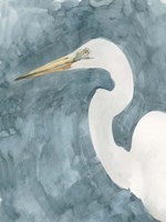 Watercolor Heron Portrait I Fine Art Print