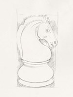 Chess Set Sketch III Fine Art Print