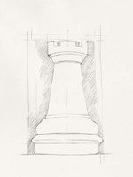 Chess Set Sketch IV Fine Art Print