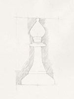 Chess Set Sketch VI Fine Art Print