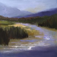 Mountain River II Framed Print