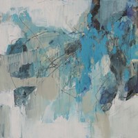 Painterly Teal I Fine Art Print