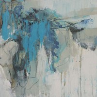 Painterly Teal II Fine Art Print