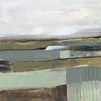 Neutral Horizon Grid II Fine Art Print