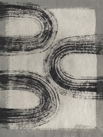 Grey Linear Path III Framed Print