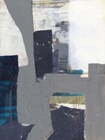 Teal Inset I Framed Print