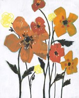 Hot Flowers I Framed Print