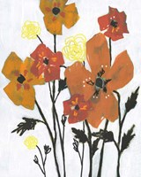 Hot Flowers II Framed Print