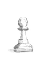 Chess Piece Study VI Framed Print