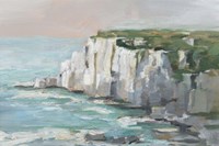 White Sea Cliffs II Framed Print