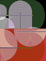 Graphic Colorful Shapes I Fine Art Print