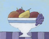 White Fruit Bowl II Framed Print