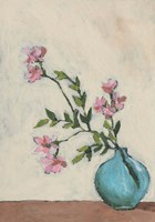 Blossom in Blue Vase I Framed Print
