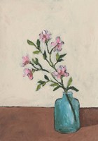 Blossom in Blue Vase II Fine Art Print