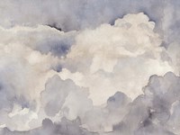 Clouds in Neutral I Framed Print